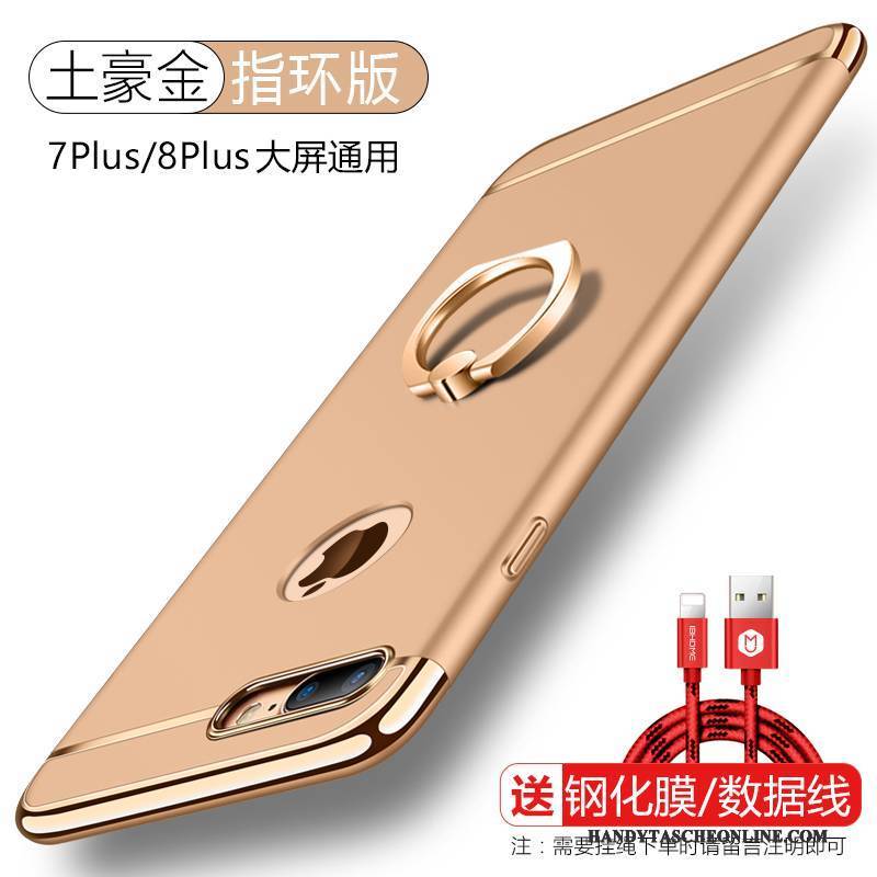 Hülle iPhone 8 Plus Halterung Rot Schwer, Case iPhone 8 Plus Schutz Handyhüllen Trend