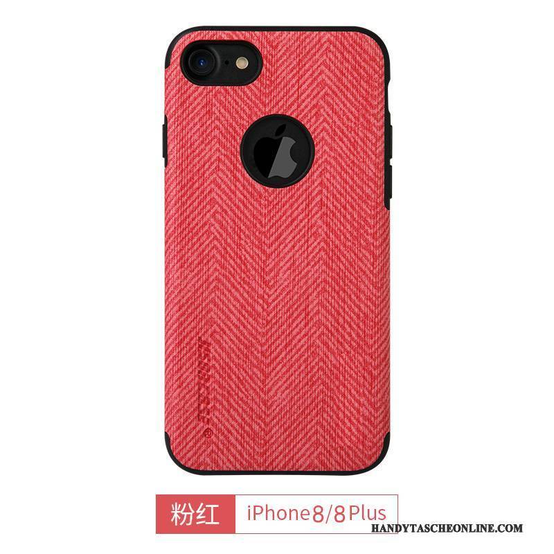 Hülle iPhone 8 Plus Silikon Gelb Blau, Case iPhone 8 Plus Schutz Handyhüllen Rot