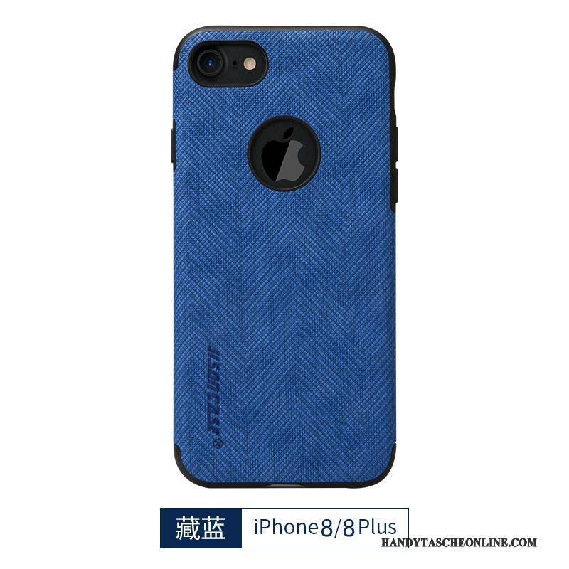 Hülle iPhone 8 Plus Silikon Gelb Blau, Case iPhone 8 Plus Schutz Handyhüllen Rot