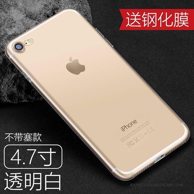 Hülle iPhone 8 Plus Silikon Handyhüllen Gold, Case iPhone 8 Plus Schutz Schlank Anti-sturz