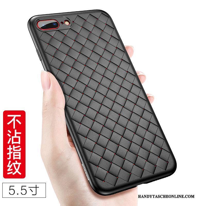 Hülle iPhone 8 Plus Silikon Handyhüllen Schwarz, Case iPhone 8 Plus Kreativ Schlank Neu