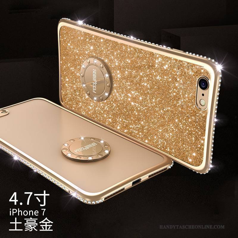 Hülle iPhone 8 Plus Strass Trendmarke Handyhüllen, Case iPhone 8 Plus Silikon Anti-sturz Ring