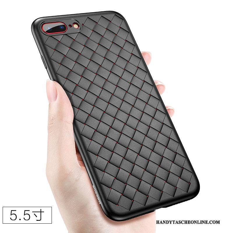 Hülle iPhone 8 Plus Taschen Anti-sturz Neu, Case iPhone 8 Plus Silikon Handyhüllen Schwarz