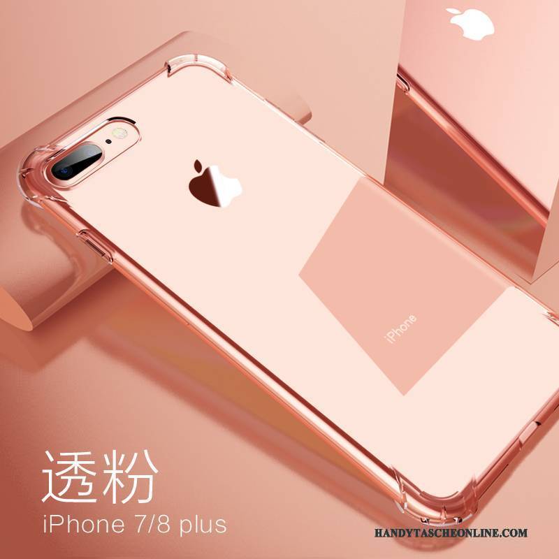 Hülle iPhone 8 Plus Taschen Explosionsgeschützt Anti-sturz, Case iPhone 8 Plus Silikon Weiß Ballon