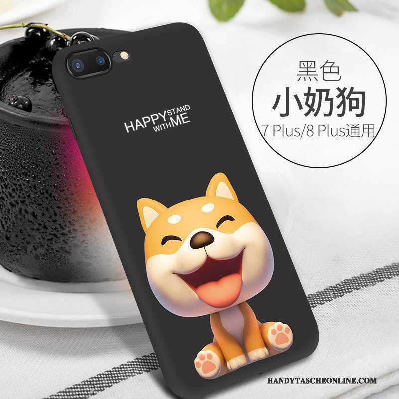 Hülle iPhone 8 Plus Weiche Handyhüllen Hund, Case iPhone 8 Plus Silikon Trendmarke Liebhaber