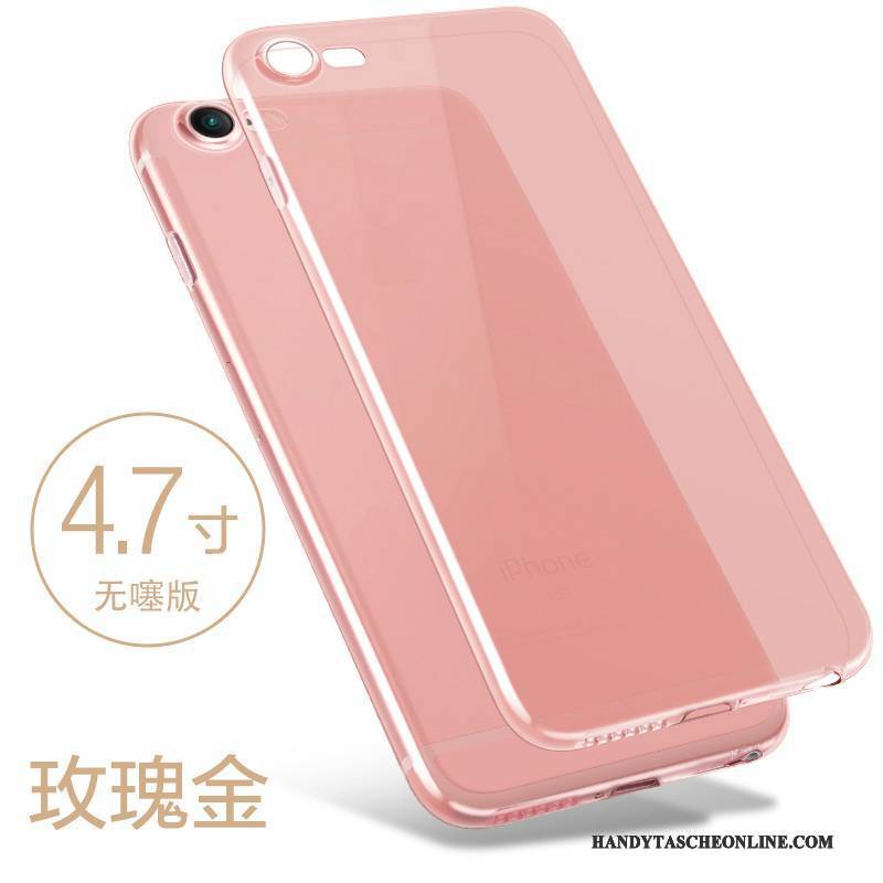 Hülle iPhone 8 Plus Weiche Schlank Handyhüllen, Case iPhone 8 Plus Taschen Transparent Gold