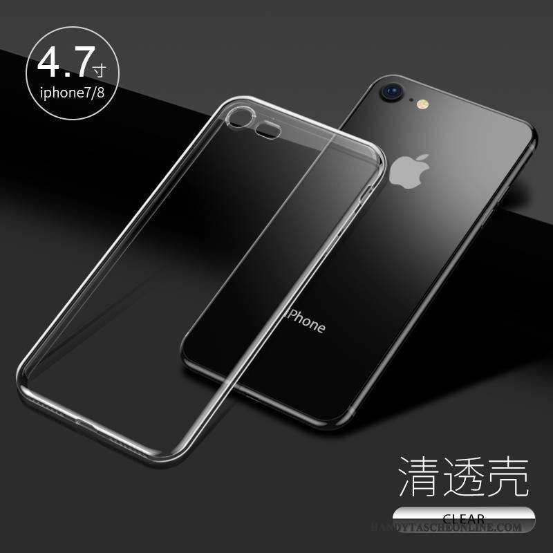 Hülle iPhone 8 Silikon Handyhüllen Schlank, Case iPhone 8 Taschen Anti-sturz Transparent