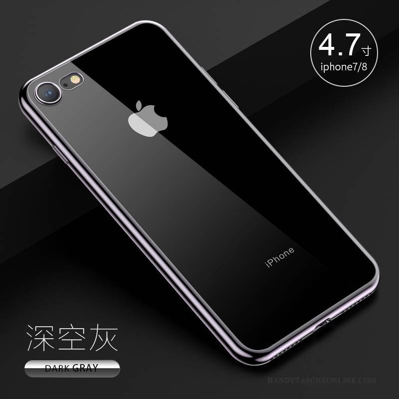 Hülle iPhone 8 Silikon Handyhüllen Schlank, Case iPhone 8 Taschen Anti-sturz Transparent