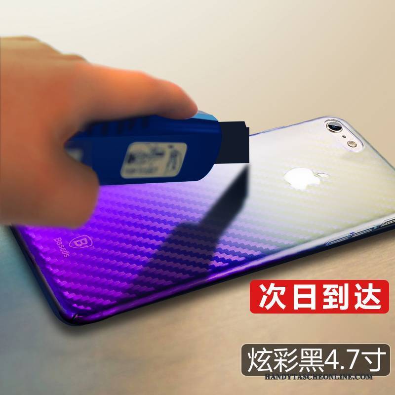 Hülle iPhone 8 Taschen Blau Transparent, Case iPhone 8 Schlank Anti-sturz