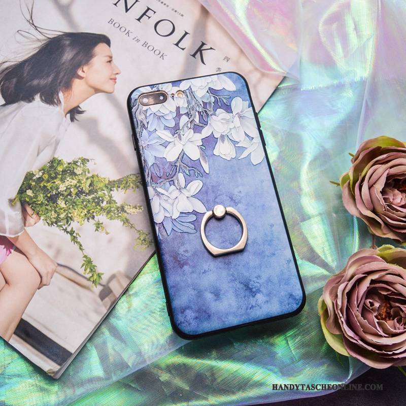 Hülle iPhone 8 Taschen Schwer Ring, Case iPhone 8 Silikon Kunst Handyhüllen