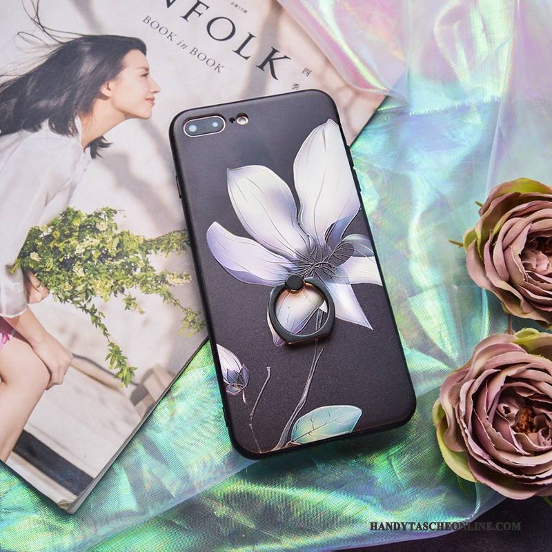 Hülle iPhone 8 Taschen Schwer Ring, Case iPhone 8 Silikon Kunst Handyhüllen