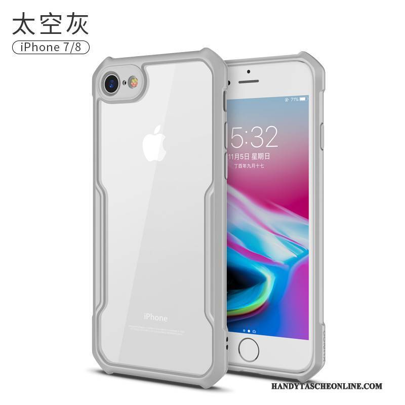 Hülle iPhone 8 Taschen Transparent Schlank, Case iPhone 8 Weiche Handyhüllen Anti-sturz