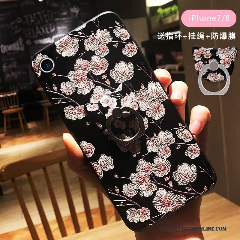 Hülle iPhone 8 Weiche Persönlichkeit Handyhüllen, Case iPhone 8 Taschen Rosa Anti-sturz