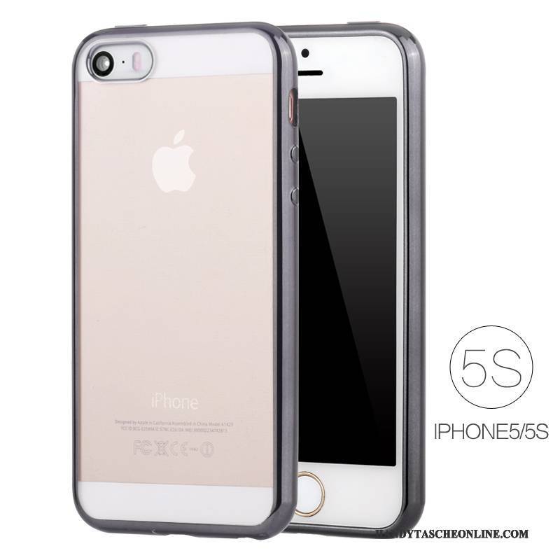 Hülle iPhone Se Silikon Transparent Rosegold, Case iPhone Se Schutz Überzug Schlank