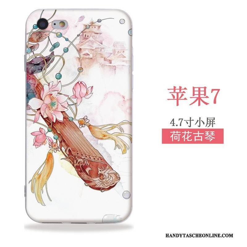 Hülle iPhone Se Silikon Wind Handyhüllen, Case iPhone Se Taschen Rot Chinesische Art