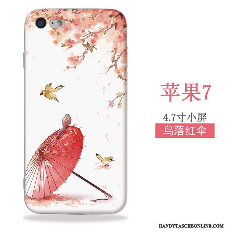 Hülle iPhone Se Silikon Wind Handyhüllen, Case iPhone Se Taschen Rot Chinesische Art