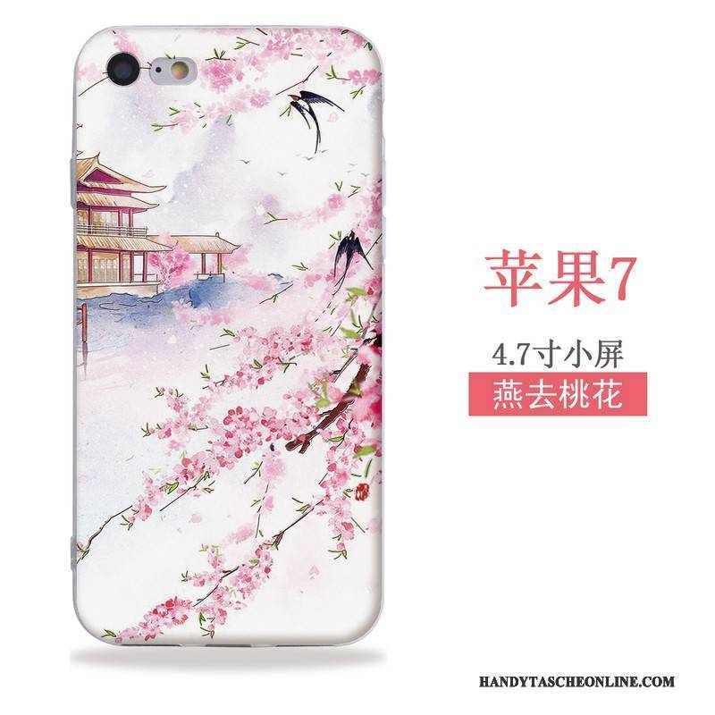 Hülle iPhone Se Silikon Wind Handyhüllen, Case iPhone Se Taschen Rot Chinesische Art