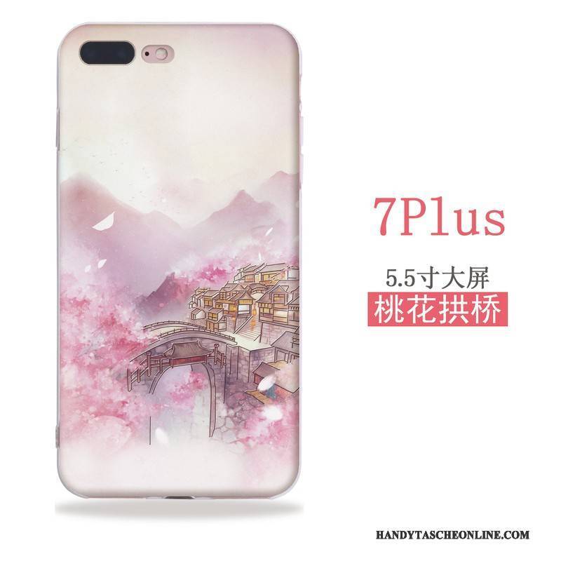 Hülle iPhone Se Silikon Wind Handyhüllen, Case iPhone Se Taschen Rot Chinesische Art