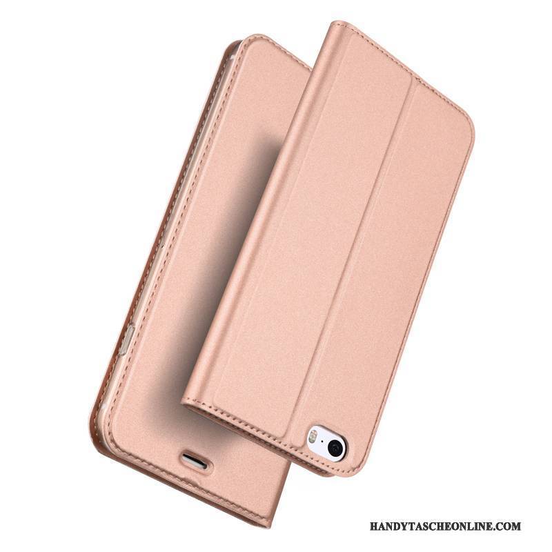 Hülle iPhone Se Taschen Gold Business, Case iPhone Se Schutz Leicht