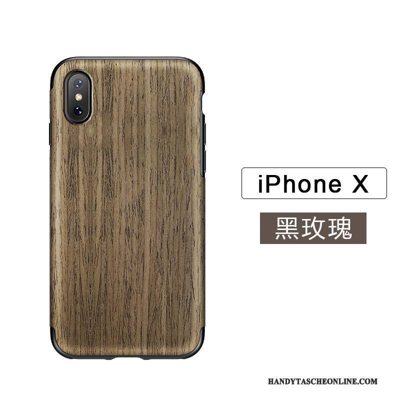 Hülle iPhone X Aus Holz Neu Weiß, Case iPhone X Taschen Handyhüllen