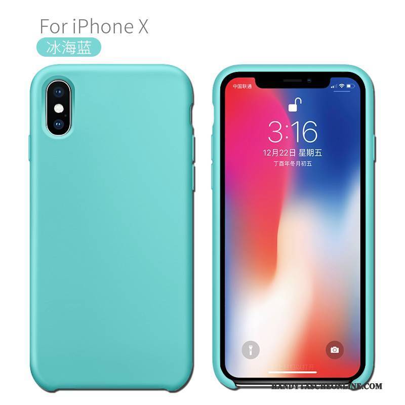 Hülle iPhone X Kreativ Anti-sturz Neu, Case iPhone X Schutz Handyhüllen Blau