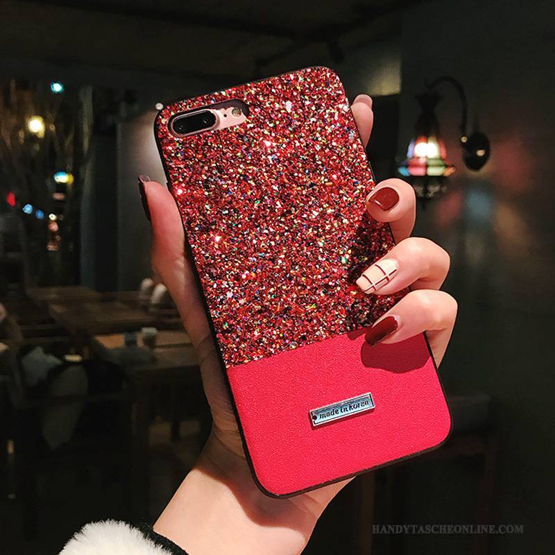 Hülle iPhone X Kreativ Trend Handyhüllen, Case iPhone X Strass Pulver Mischfarben