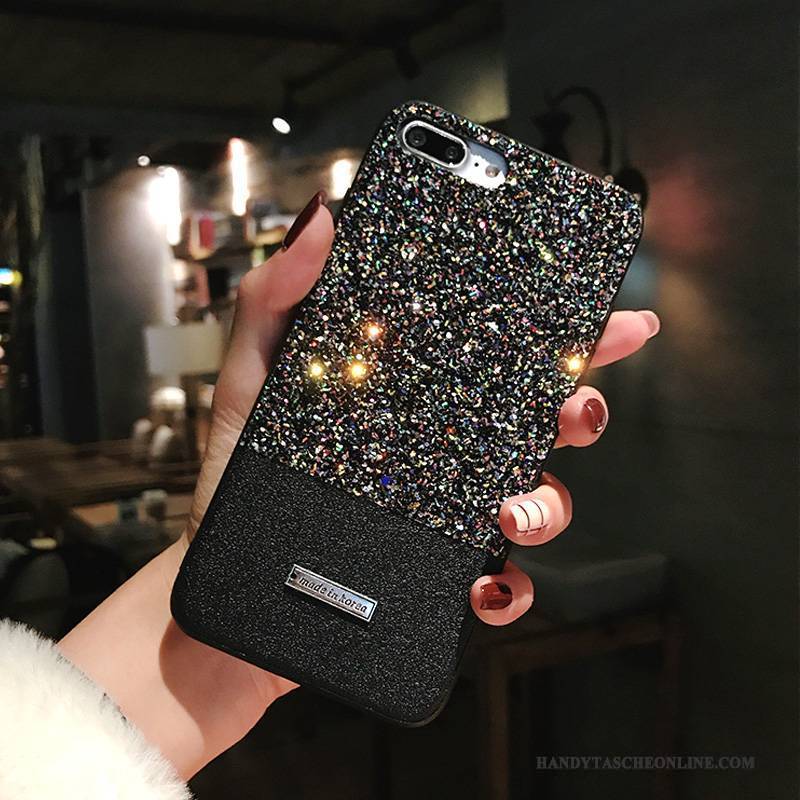 Hülle iPhone X Kreativ Trend Handyhüllen, Case iPhone X Strass Pulver Mischfarben