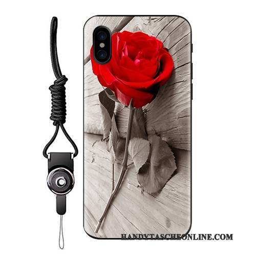 Hülle iPhone X Schutz Hängende Verzierungen Anti-sturz, Case iPhone X Taschen Neu Rosa