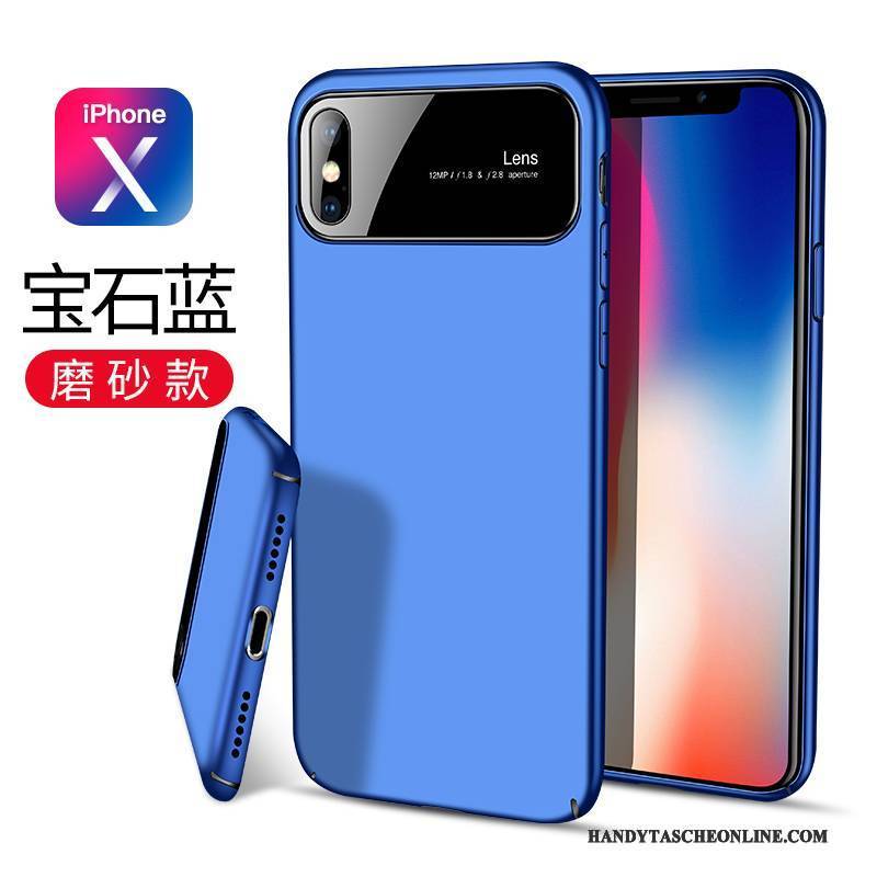 Hülle iPhone X Spiegel Anti-sturz, Case iPhone X Neu Schwarz