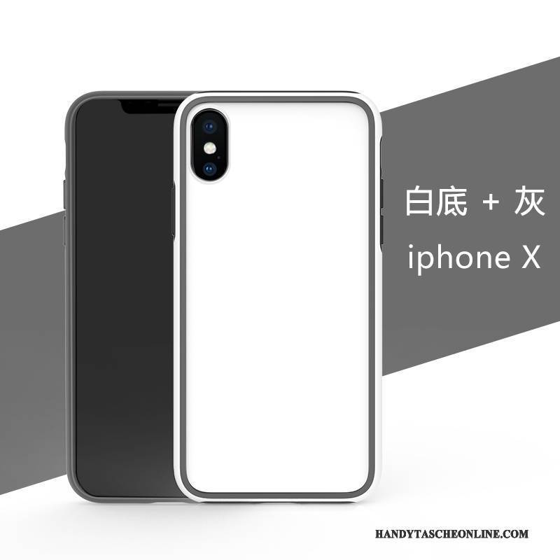 Hülle iPhone X Taschen Handyhüllen Hängende Verzierungen, Case iPhone X Silikon Grün Nubuck