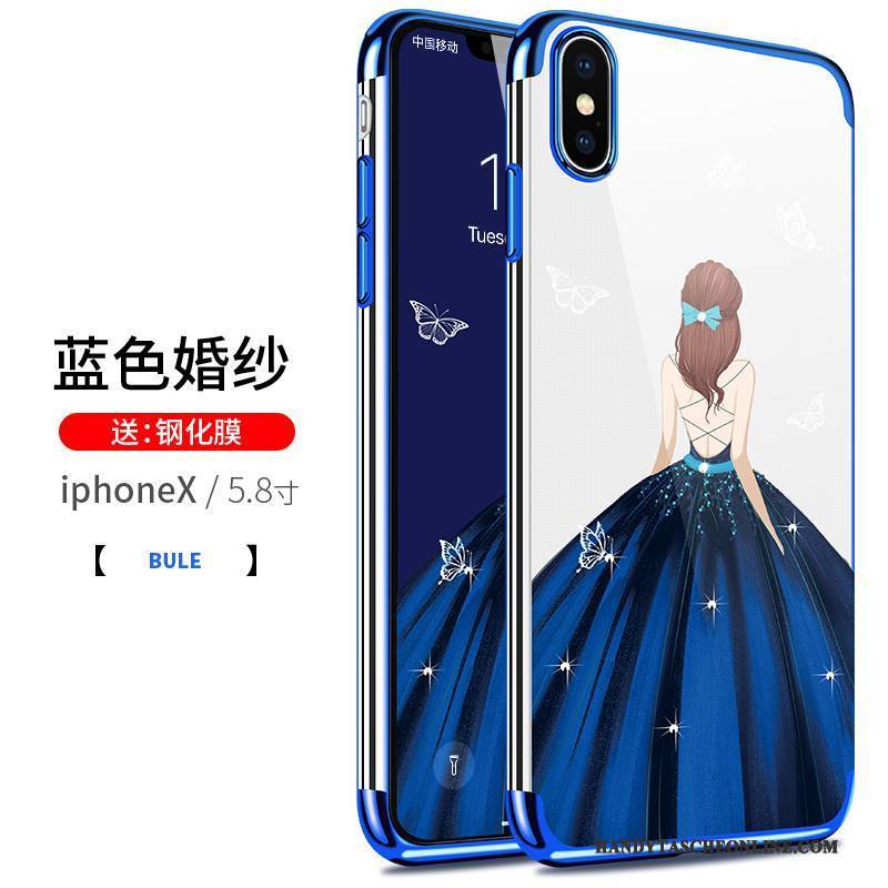 Hülle iPhone X Taschen Neu Handyhüllen, Case iPhone X Weiche Blau Schlank