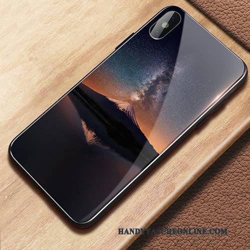 Hülle iPhone X Taschen Persönlichkeit Glas, Case iPhone X Kreativ Handyhüllen Trend