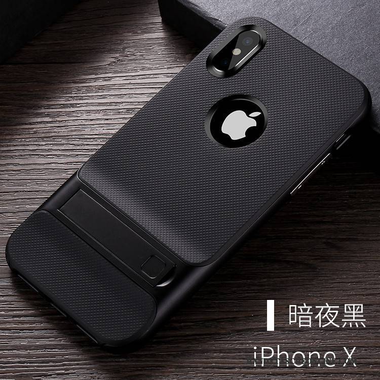 Hülle iPhone X Taschen Trend Anti-sturz, Case iPhone X Halterung Handyhüllen Hängende Verzierungen