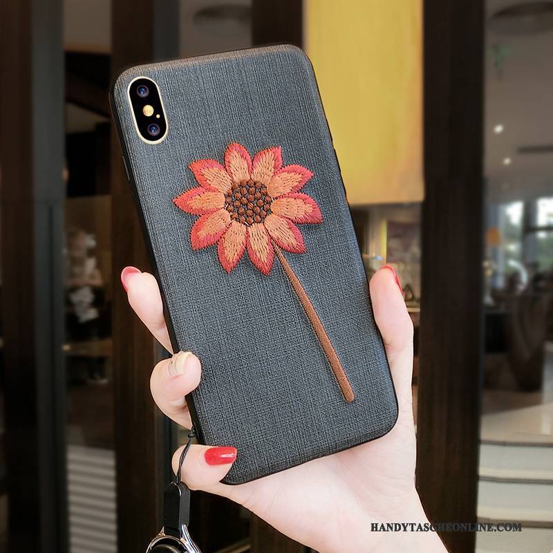 Hülle iPhone X Taschen Trend Neu, Case iPhone X Blumen Persönlichkeit