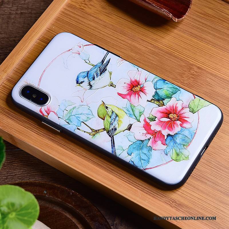 Hülle iPhone X Taschen Wind Kran, Case iPhone X Weiche Trend Handyhüllen