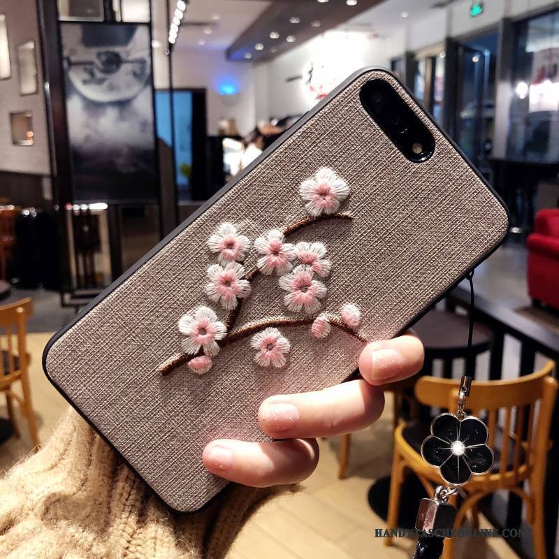 Hülle iPhone X Weiche Kunst Handyhüllen, Case iPhone X Schutz Anti-sturz Stickerei