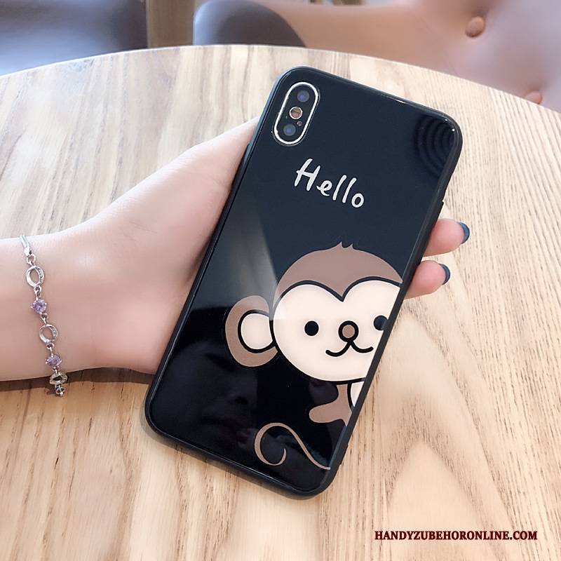 Hülle iPhone Xs Karikatur Persönlichkeit Trendmarke, Case iPhone Xs Kreativ Weiß Handyhüllen