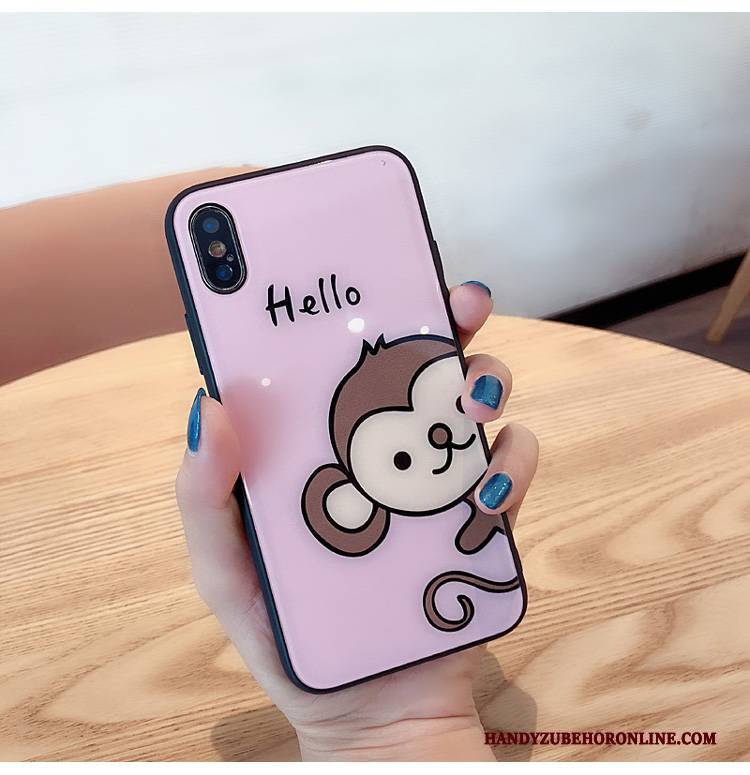 Hülle iPhone Xs Karikatur Persönlichkeit Trendmarke, Case iPhone Xs Kreativ Weiß Handyhüllen