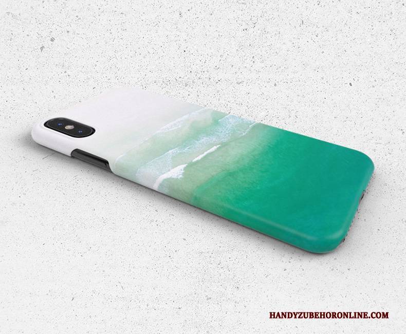 Hülle iPhone Xs Kreativ Trend Persönlichkeit, Case iPhone Xs Schutz Handyhüllen Farbe