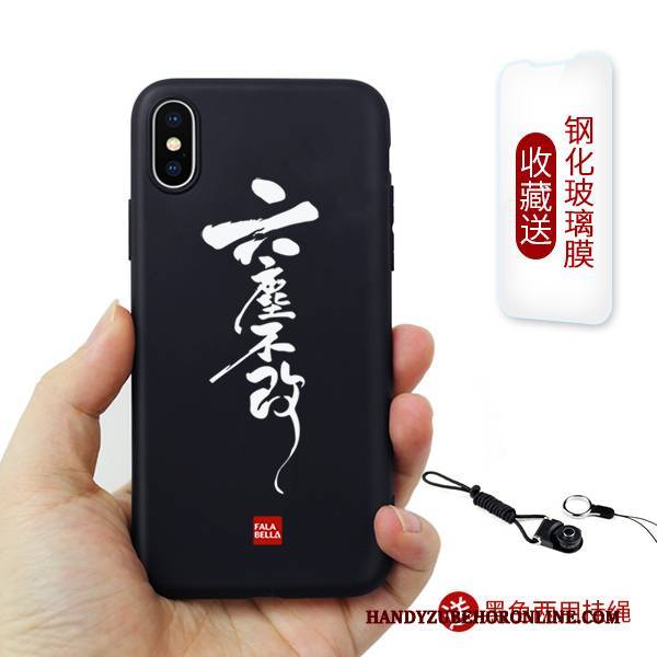 Hülle iPhone Xs Max Kreativ Handyhüllen Persönlichkeit, Case iPhone Xs Max Silikon Chinesische Art Trendmarke