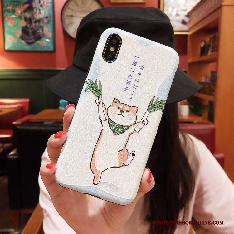 Hülle iPhone Xs Max Silikon Handyhüllen Nette, Case iPhone Xs Max Karikatur Muster Niedliche