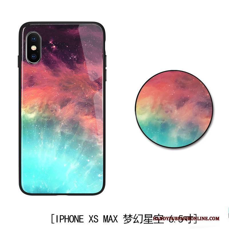 Hülle iPhone Xs Max Silikon Schwarz Trendmarke, Case iPhone Xs Max Schutz Licht Liebhaber