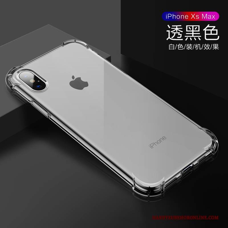 Hülle iPhone Xs Max Silikon Transparent Trendmarke, Case iPhone Xs Max Schutz Anti-sturz Neu