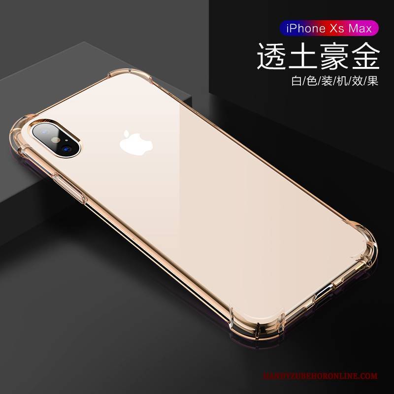 Hülle iPhone Xs Max Silikon Transparent Trendmarke, Case iPhone Xs Max Schutz Anti-sturz Neu