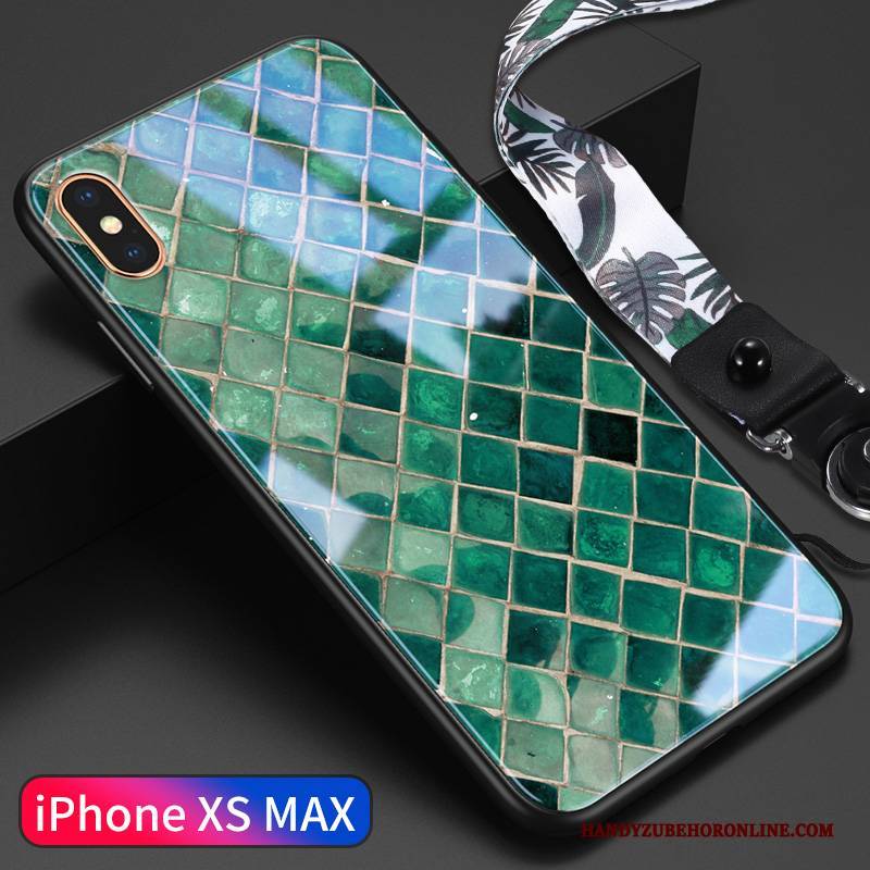 Hülle iPhone Xs Max Taschen Schlank Trendmarke, Case iPhone Xs Max Silikon Neu Grün