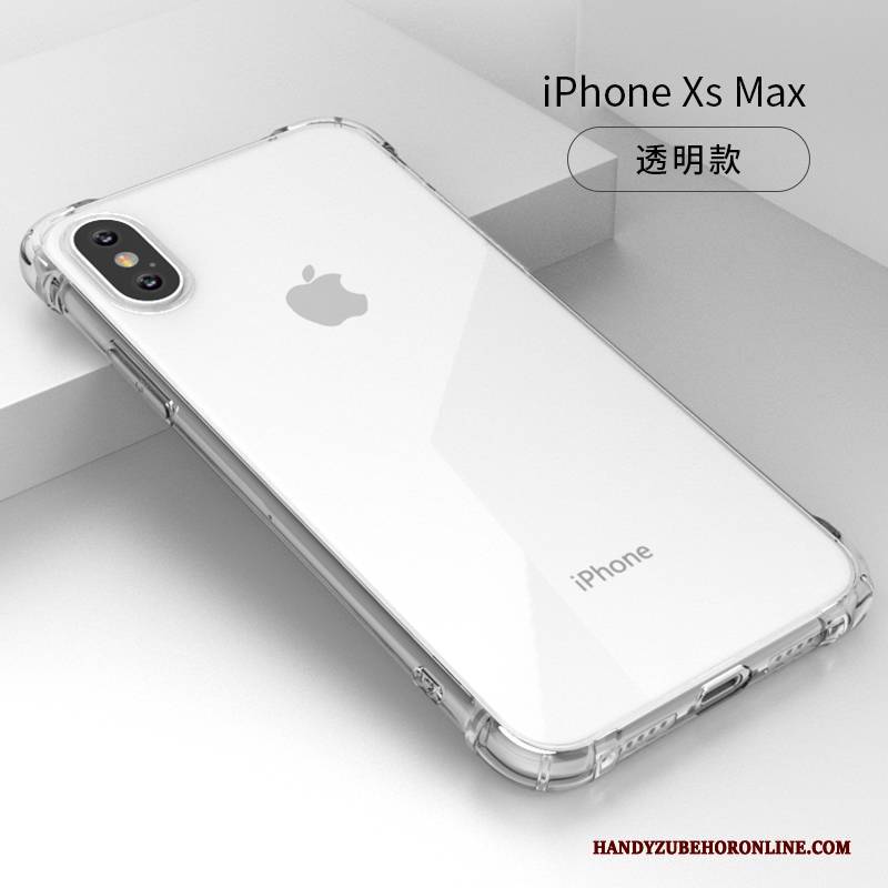 Hülle iPhone Xs Max Weiche Trendmarke Schlank, Case iPhone Xs Max Schutz Handyhüllen Transparent