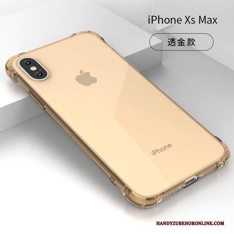 Hülle iPhone Xs Max Weiche Trendmarke Schlank, Case iPhone Xs Max Schutz Handyhüllen Transparent