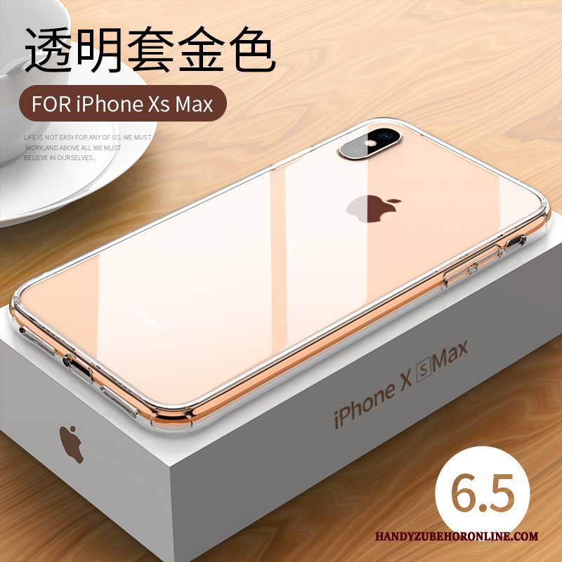 Hülle iPhone Xs Max Weiche Trendmarke Schlank, Case iPhone Xs Max Schutz Handyhüllen Transparent