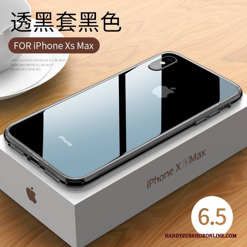 Hülle iPhone Xs Max Weiche Trendmarke Schlank, Case iPhone Xs Max Schutz Handyhüllen Transparent