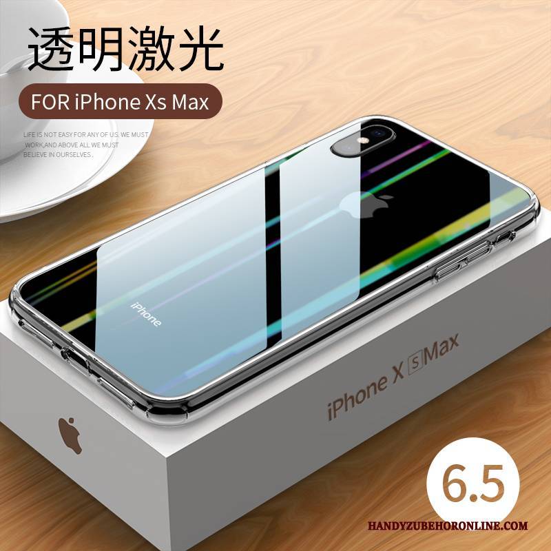 Hülle iPhone Xs Max Weiche Trendmarke Schlank, Case iPhone Xs Max Schutz Handyhüllen Transparent